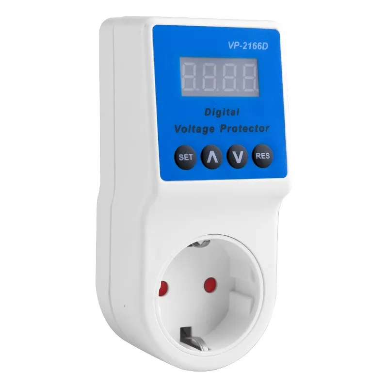 

Digital display adjustable over-voltage protector, TV refrigerator American standard European standard protection socket