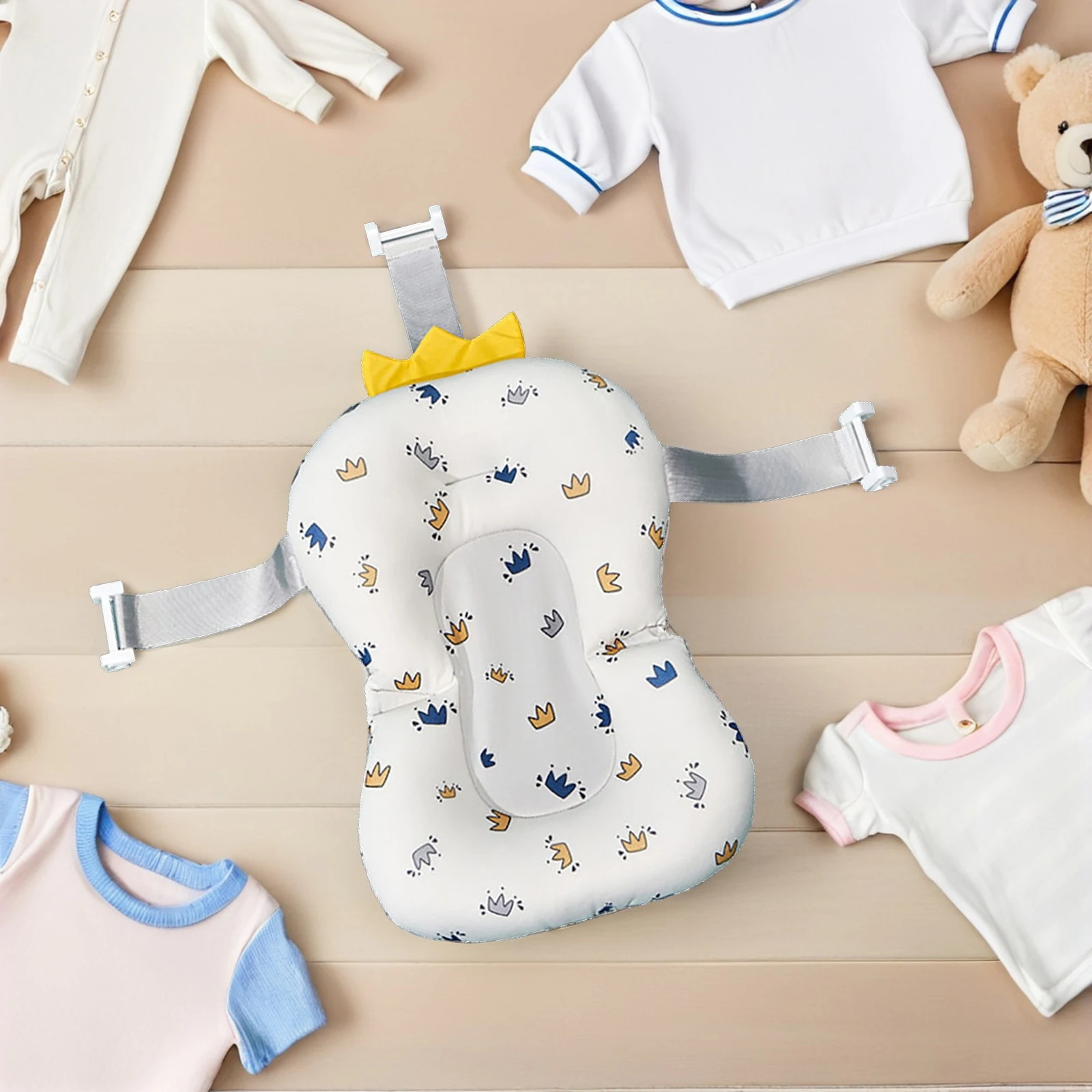 

Подушка для ванны, нескользящая прочная опора для головы, шеи, спины, сиденье для ванны для раковины, сотовая сетчатая тканевая подушка для малышей, летняя ванна