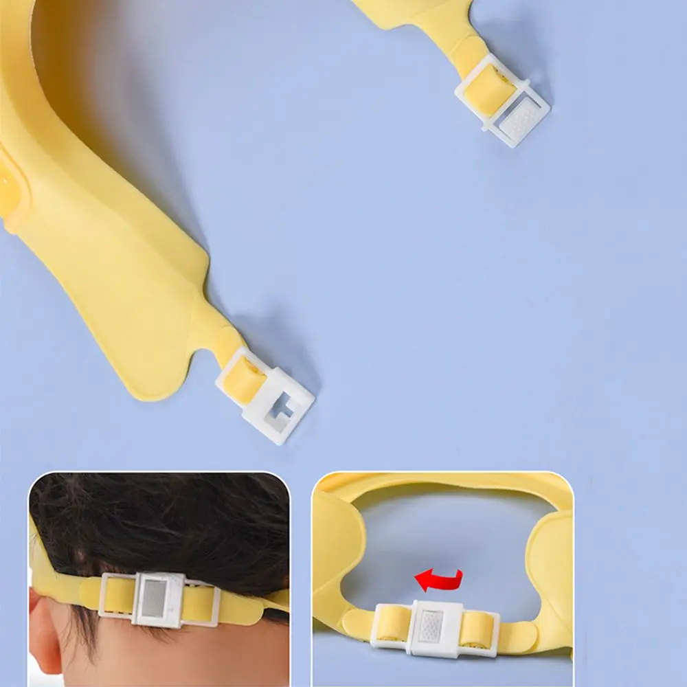 Bezpieczna ochrona uszu i oczu Plastikowa czapka kąpielowa dla dzieci w kształcie korony Osłona do mycia włosów Czapka do szamponu dla niemowląt Osłona na głowę pod prysznic