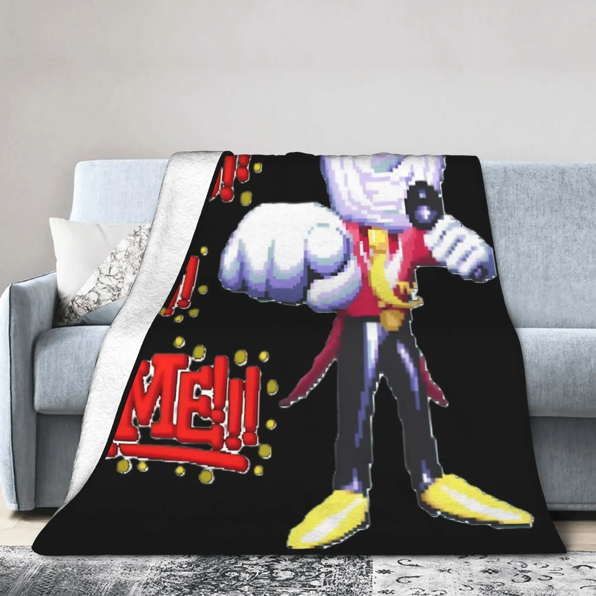 Deltarune Mr Tenna Blanket Airplane Travel Flannel Bedding Throws For Couch Chair Soft Warm Quality Bedspread Birthday Gift