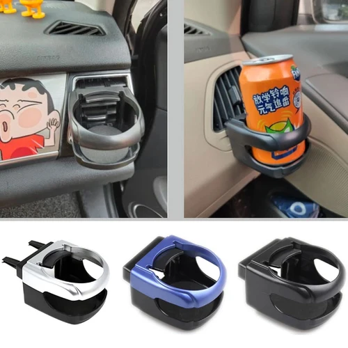 Portavasos de agua para coche, soporte para Cenicero, soportes para bebidas para camión y coche, accesorios interiores para montaje en salida de aire, soporte para estante de bebidas