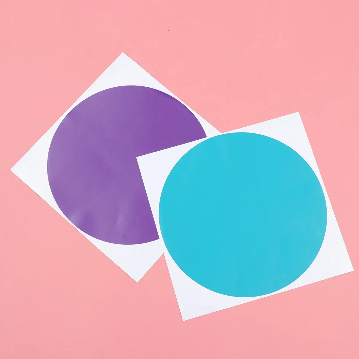 12Pcs 30Cm Diameter Round Message Board Sticker Reusable Dry Erase Memo for Home School Bright Colored