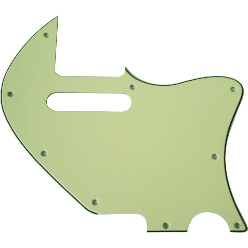 Pleroo Custom Guitar pickgaurd - For Tele Merle Haggard f hole Thinline Scratch Plate,  3 Ply Mint Green