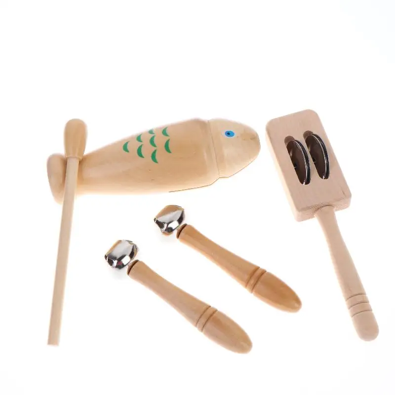 

New Musical Instruments Toys For Toddler Baby Wooden Percussion Instruments Toy Hand Held Preschool Educational Music Toy