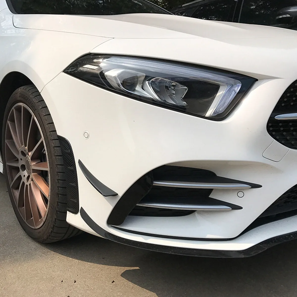 

Превосходный передний бампер, вентиляционное отверстие, капот, боковая накладка на крыло для Mercedes-Benz A-Class A35 AMG A180 A220 A200 A250 W177, черный