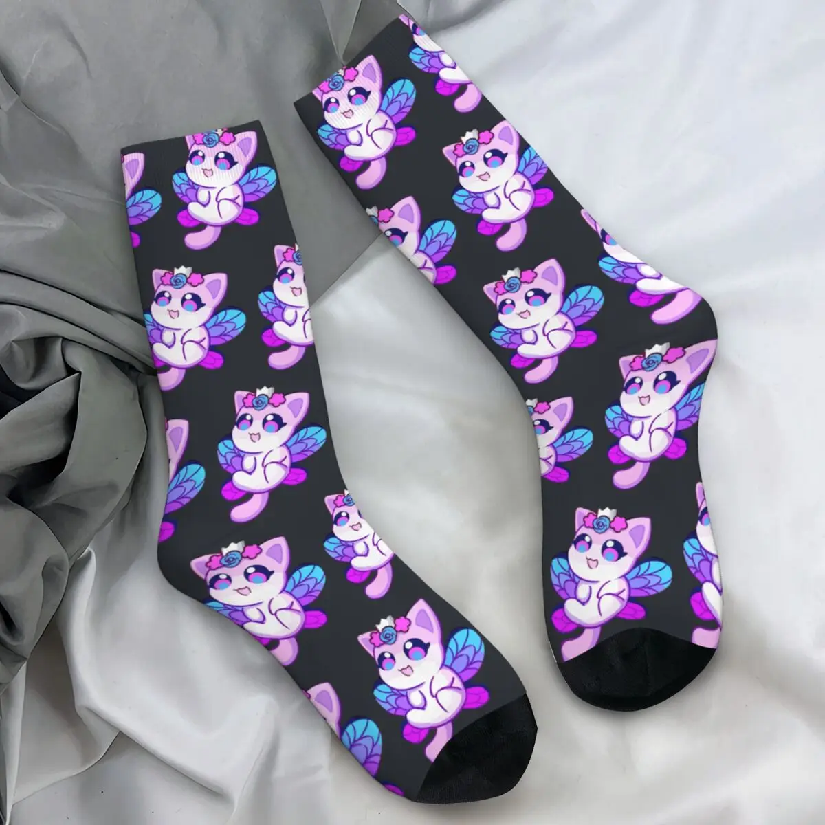 Aphmau Meow Plushies Anime Cats Socks Kawaii Stockings Couple Quality Outdoor Sports Socks Winter Printed Anti Skid Socks