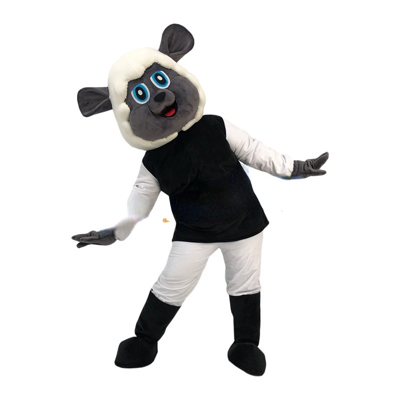 Sheep Cartoon Custom Mascot Walking Puppet Animal Costume Mascot Fursuit Costumes