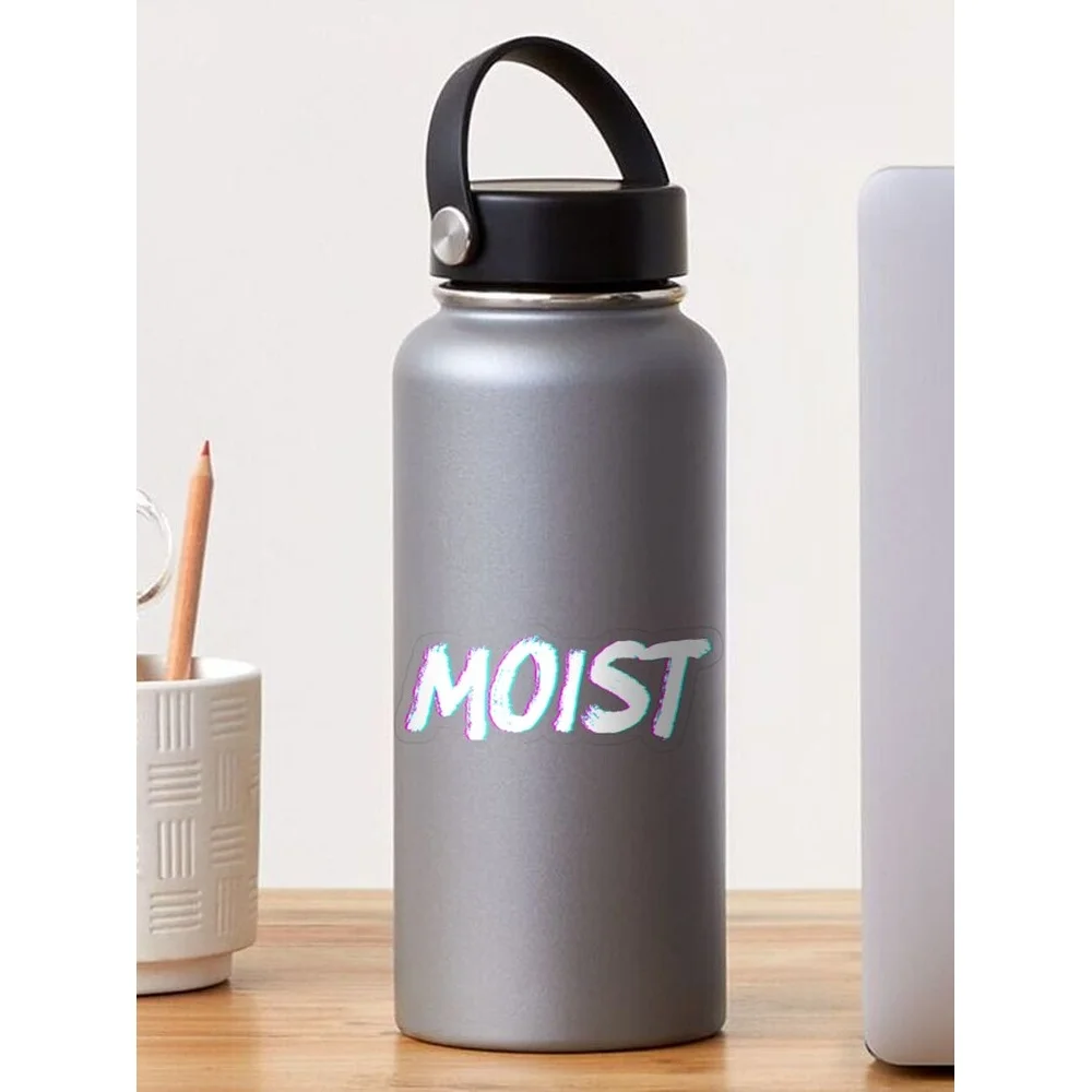 Moist Vaporwave Funny Meme Sarcastic Humor Offensive Moist Gear Sticker for Laptop Decor Bedroom Car Cute Cartoon Art Fashionabl view 4