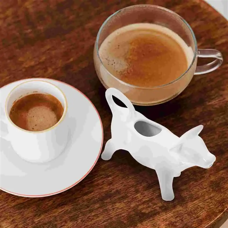 Pitcher Milk Creamer Ceramic Jug Cow Coffee Cup Sauce Gravy Dispenser Pourer Frothing Mini Container Serving Boat Frother