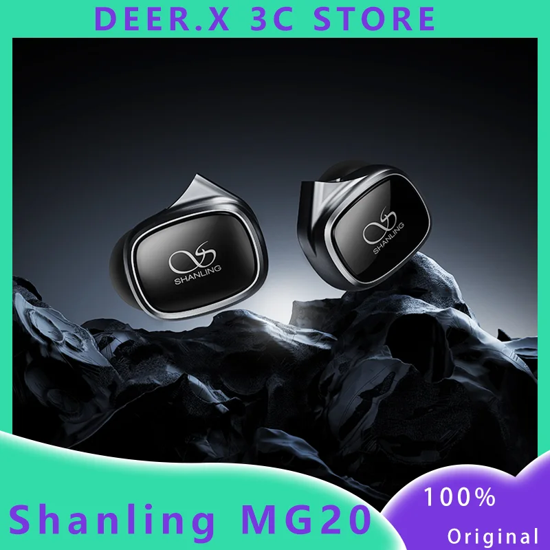 

Shanling MG20 In Ear Wired Earphones 10mm Dynamic HiFi 3.5mm/TYPE-C Ring Iron Convertible Music Custom Earphones