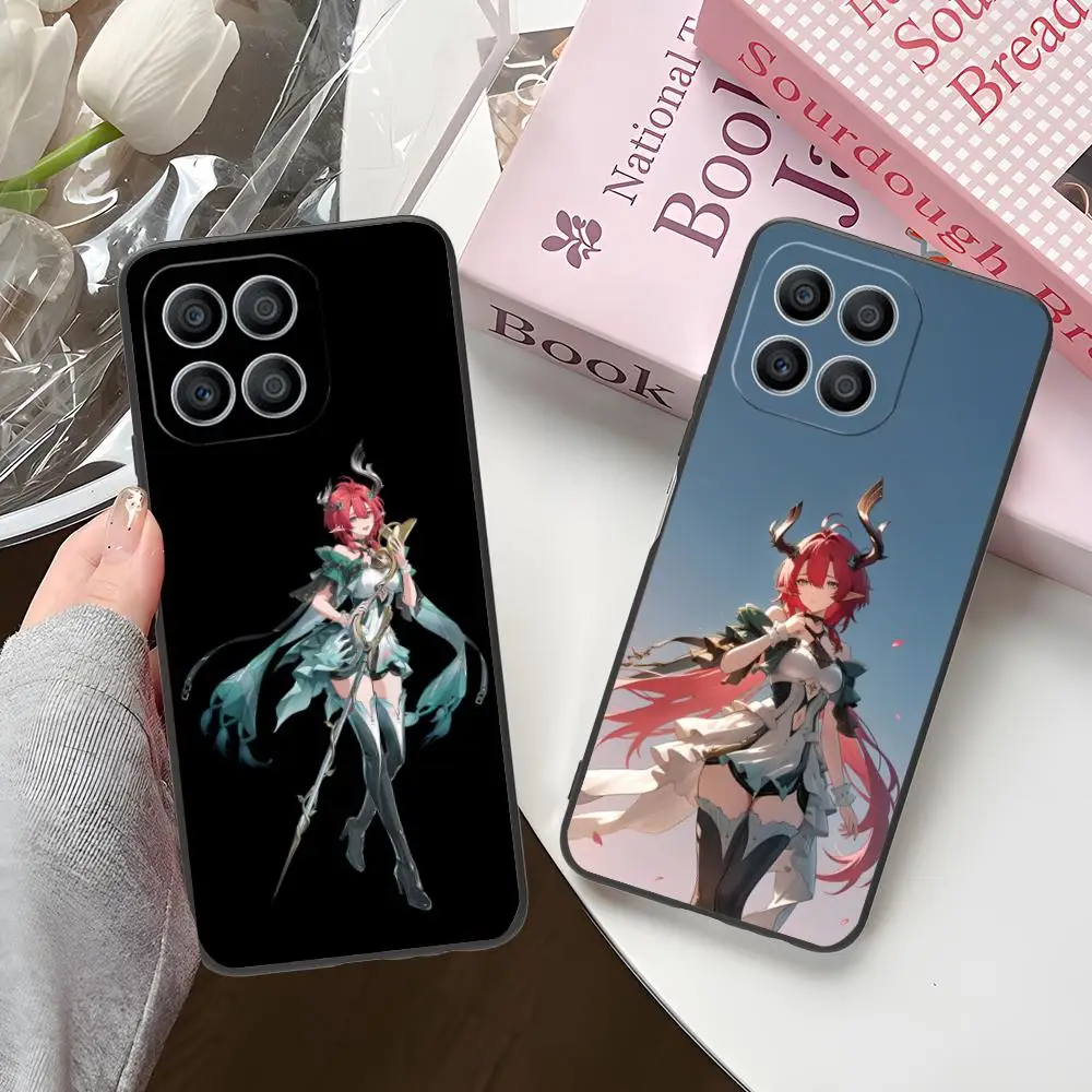 

Чехол для телефона Wuthering Waves Ciaccona для Honor 90 80 70 60 50 30 20 10 9 8 7 Pro S SE Lite 5G Черный смартфон Pretty Cellphones