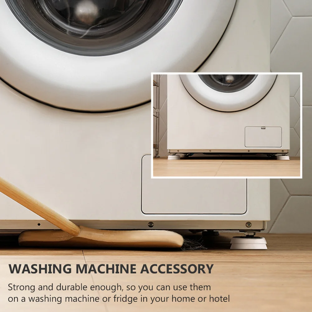 

4Pcs Anti-Vibration Pads Heavy Duty Washing Machine Raising Mats Non-Slip Foot Pads for Fridge and Appliances Shock Absorbing