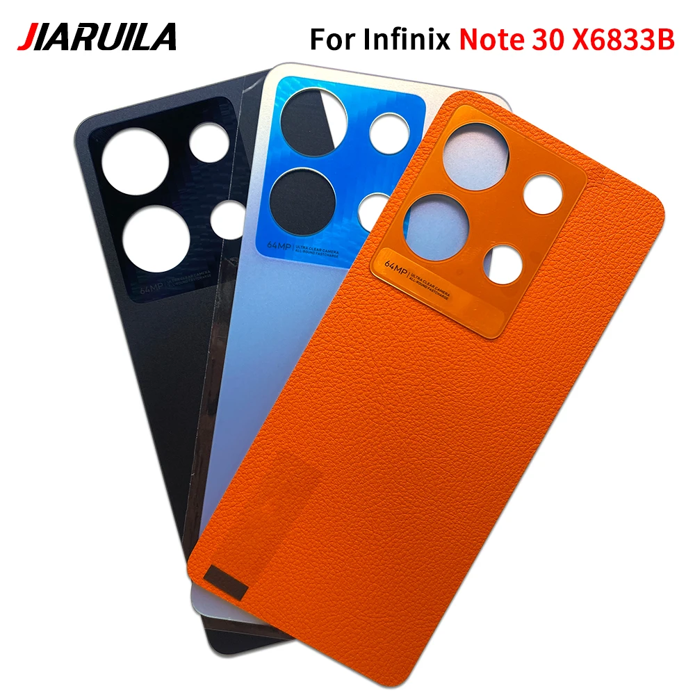 NEW For Infinix Note 30 X6833B 12 G96 X670  Hot 40i X6528B X6528 Battery Cover Back Panel Rear Door Housing Case Repair Patrs