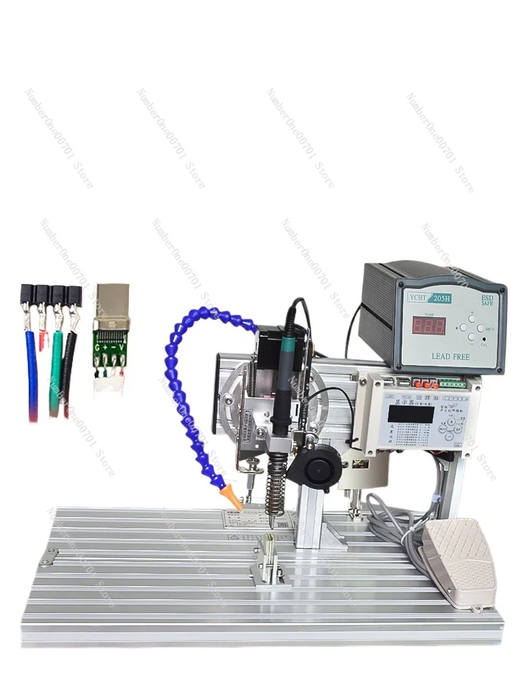 Semi-Automatic Floating Machine USB Welding Wire Machine Pedal Switch Aviation Plug Tin Feeding Soldering Iron Small High Power