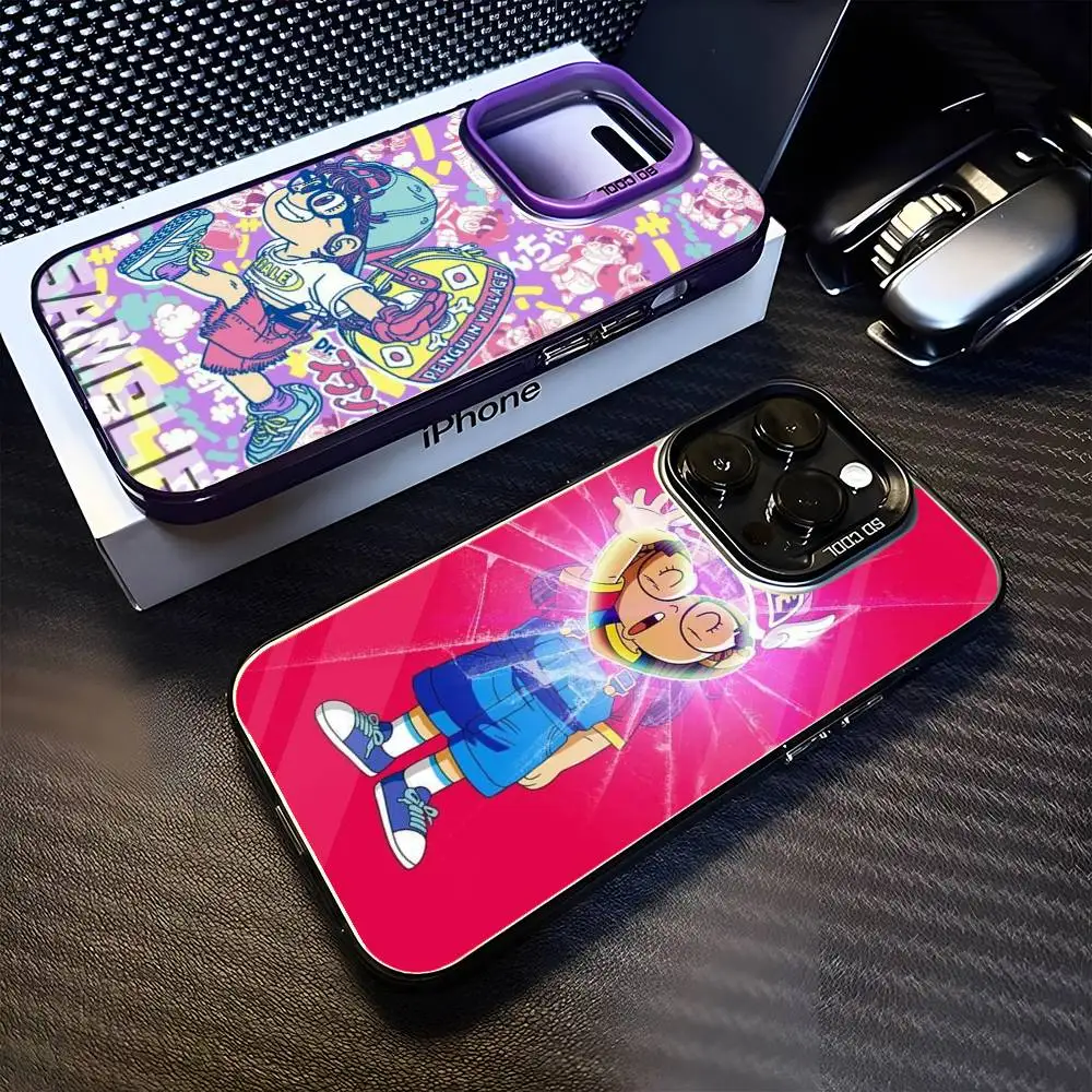 

Dr Slump Arale Anime Phone Case For iPhone 16,15,14,13,12,11,Mini,Pro,MAX Black Matte Shockproof Cover