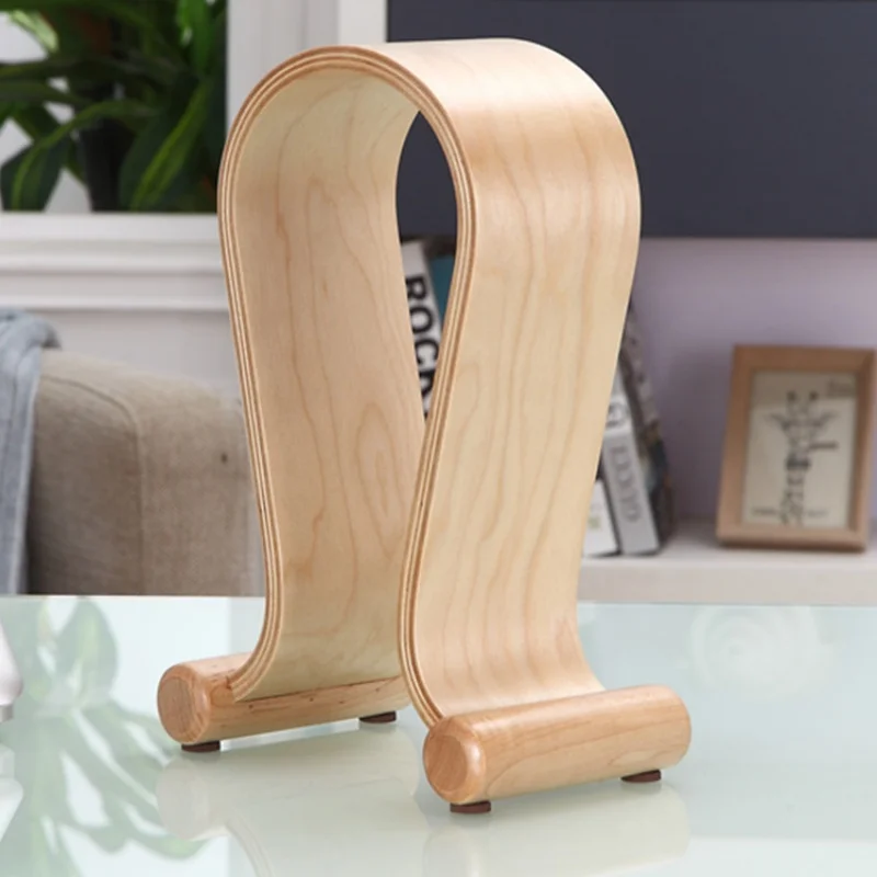 Kopfhörerständer aus Holz, Headset-Ständer, Desktop-Kopfhörer-Displayständer, Gamer-Geschenke, Heim- und Bürodekoration für fast alle Kopfhörer. – Detail 8