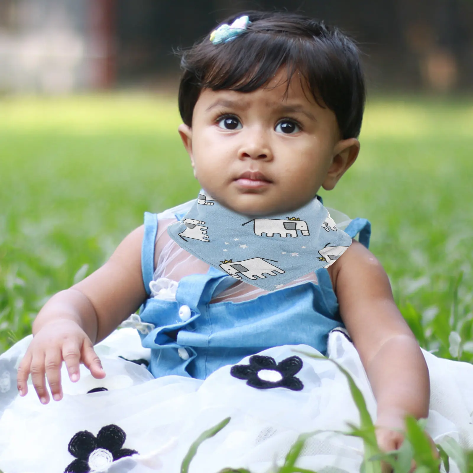 

Набор из 4 детских слюнявчиков-бандан унисекс для новорожденных, хлопковые, для мальчиков и девочек