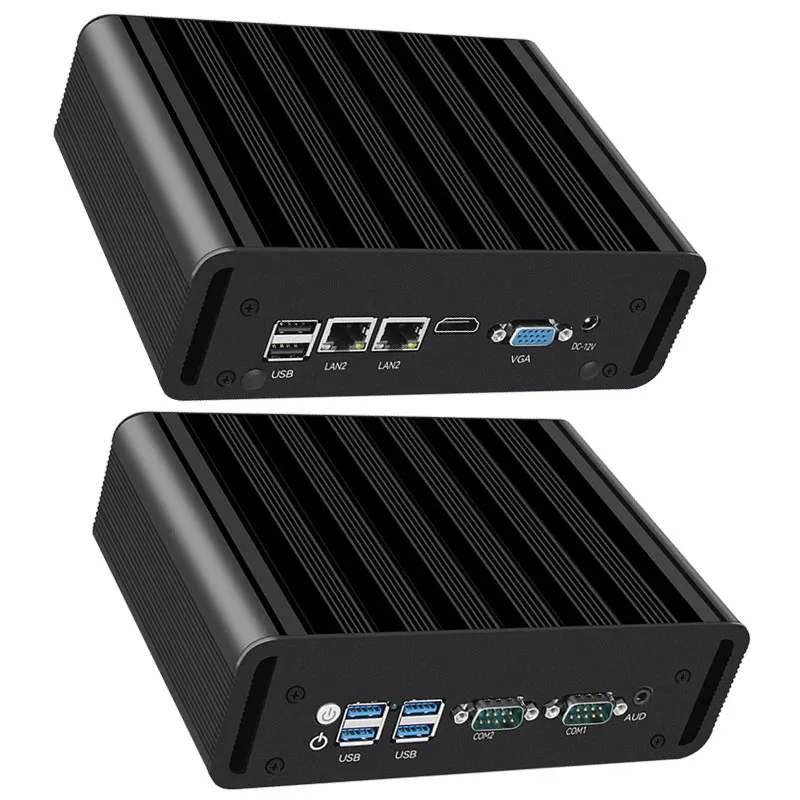 BEBEPC-Mini PC Industrial 2LAN6USB con Inter i5-5200U, DDR3 2RS485, compatible con Windows 10/11, LINUX GPIO, WIFI, 4G, LTE, ordenador sin ventilador