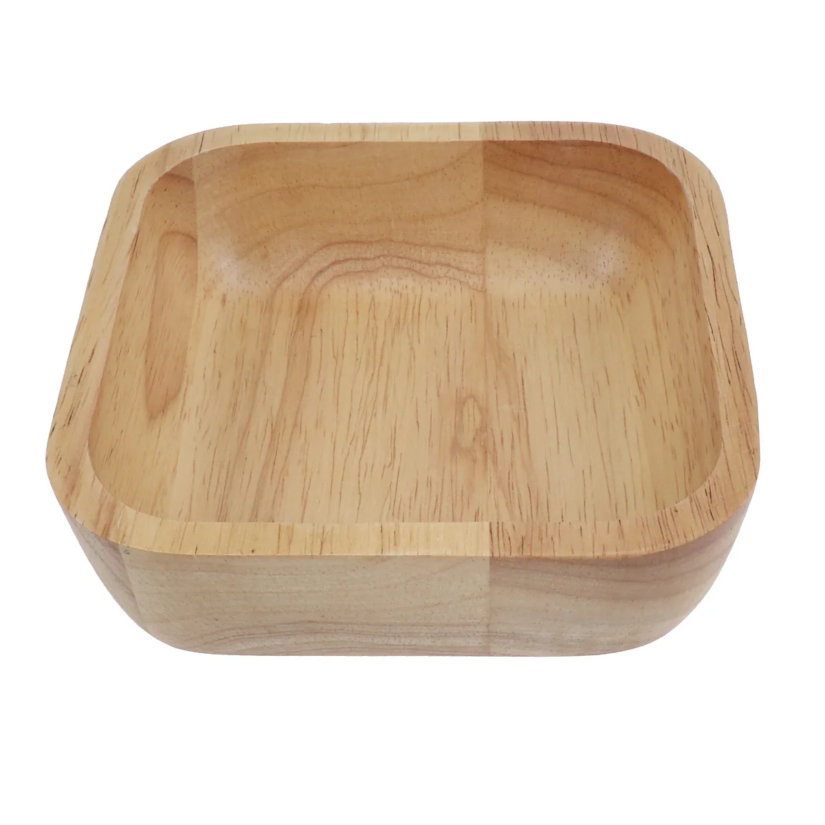 

Natural Wooden Square Salad Bowl 15cm Lightweight Eco Friendly Hand Washable Perfect for Serving Salads Fruits