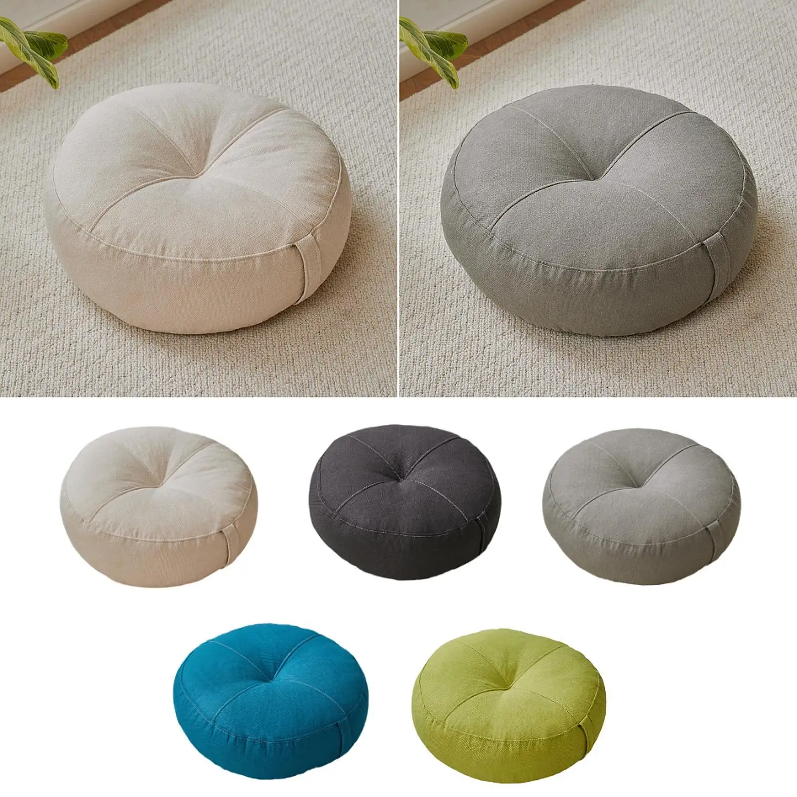 Rundes Bodenkissen, Yoga-Kissen, Sitzerhöhung, Bodenkissen, Unterlage für Erwachsene, Kinder, Zuhause, Couch, Stuhl, Bett, Auto, Arbeitszimmer, Innenbereich