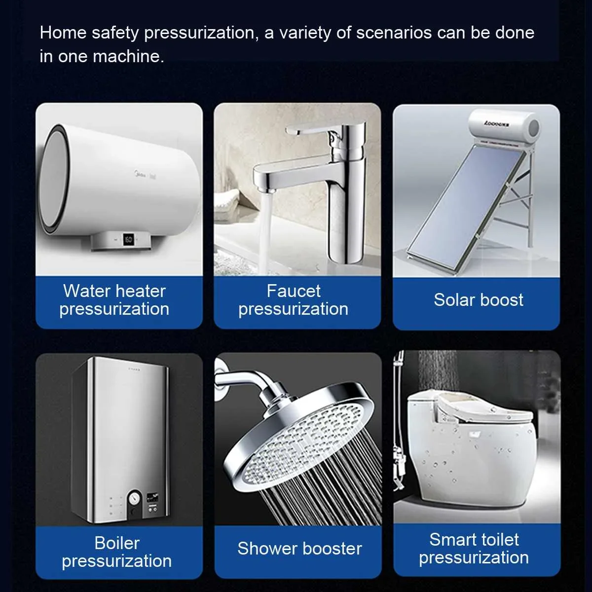 مضخة معززة لضغط المياه تيار مستمر 24 فولت 20 لتر/دقيقة 80pa مضخات ضغط المياه للمنزل سخان المياه بالطاقة الشمسية دش بالوعة المطبخ