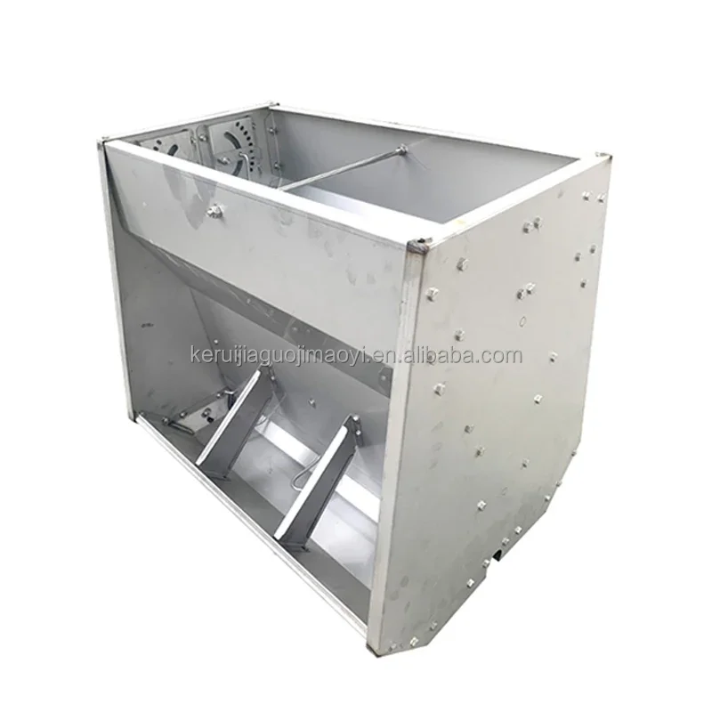 

New Design long Type Stainless Steel Double Side Trough Pig Hog Feeder in Livestock Farm