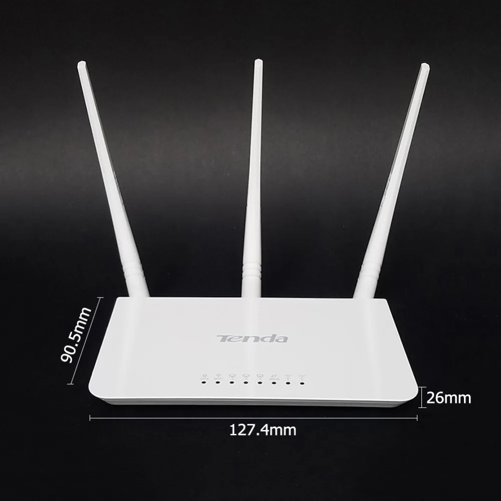 Tenda F3 Wireless 300Mbps Router Easy Setup English Language Version System Wifi 300Mbps 3*5dBi External Antennas for Home