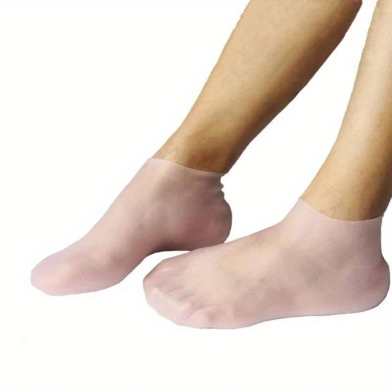 

Pieces Moisturizing Silicone Socks, Skin Care Elastic Ankle Socks, Transparent Non-Slip Beach Socks For Foot Protection