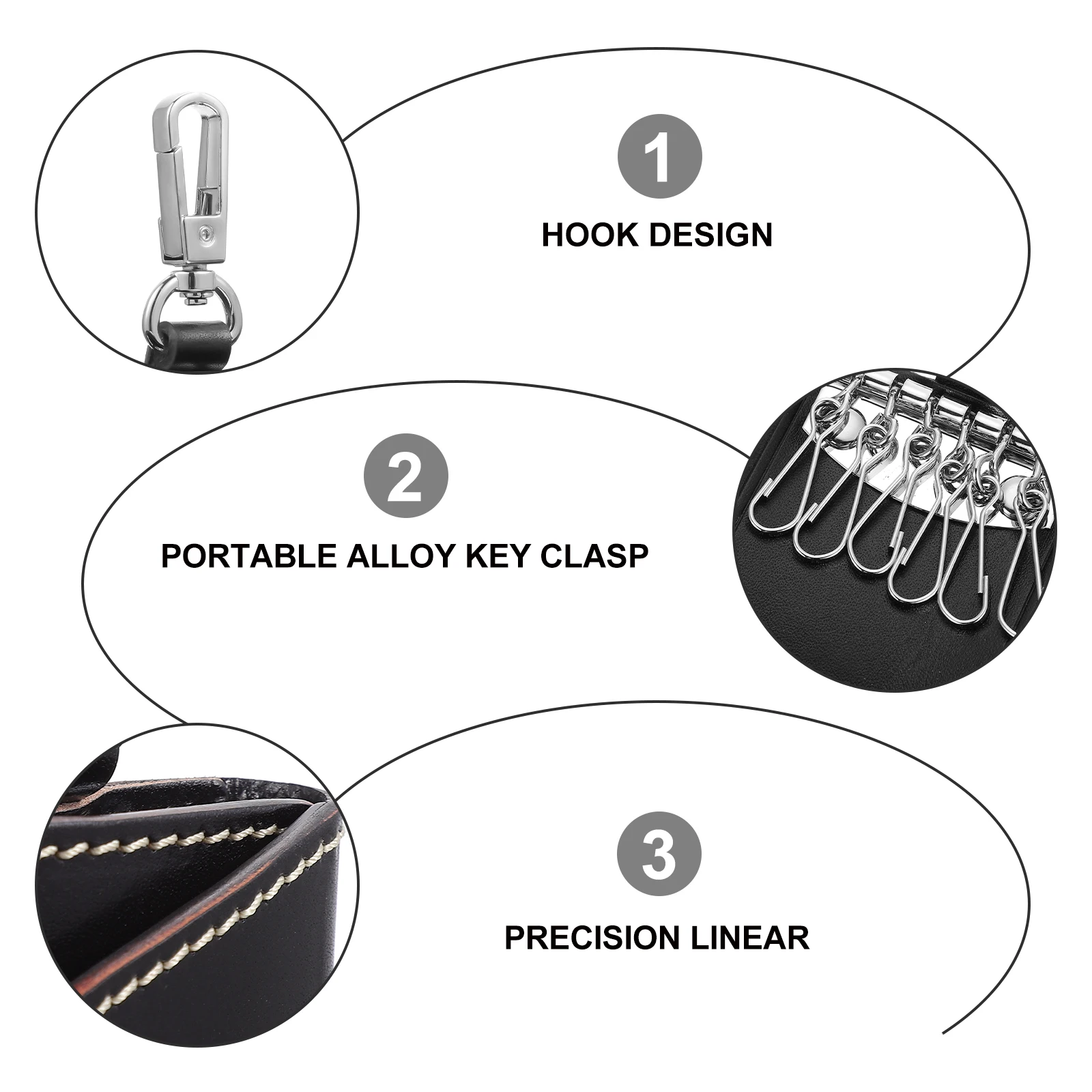 

Key Case Premium Storage Bag Keys Organizer Fob Pouch Portable Door Holder Car Pouches Exquisite