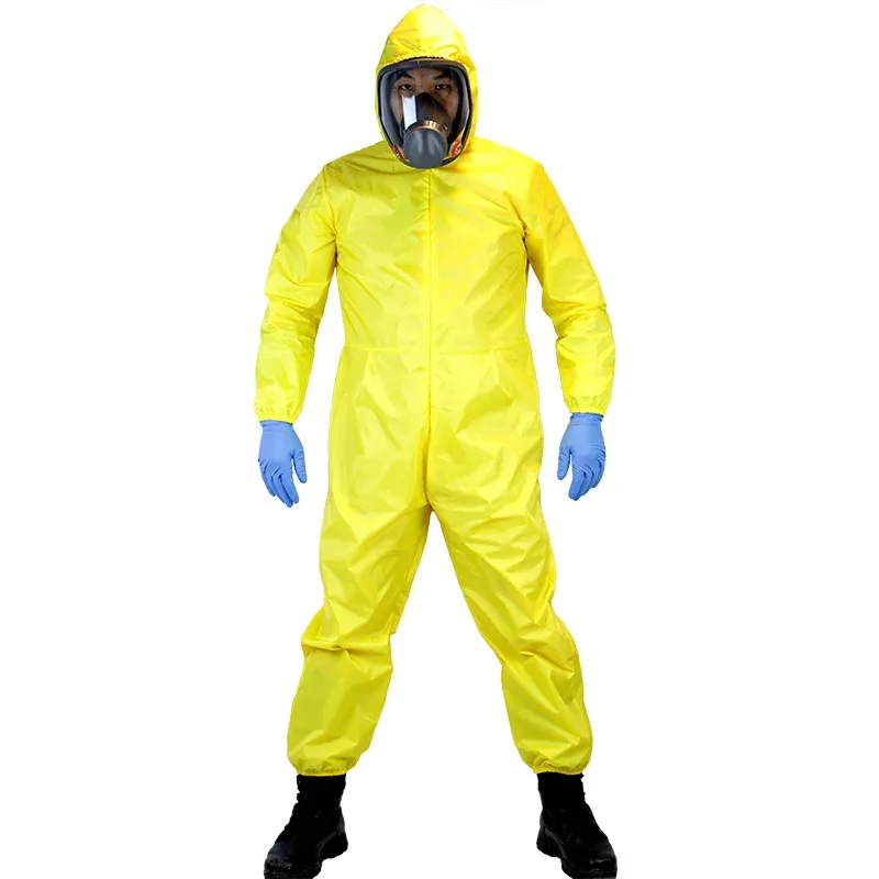 Breaking Bad Cosplay Yellow Jumpsuit with Gloves Mask Halloween Costume Masquerade Carnival Party Outfits for Adult lf[5