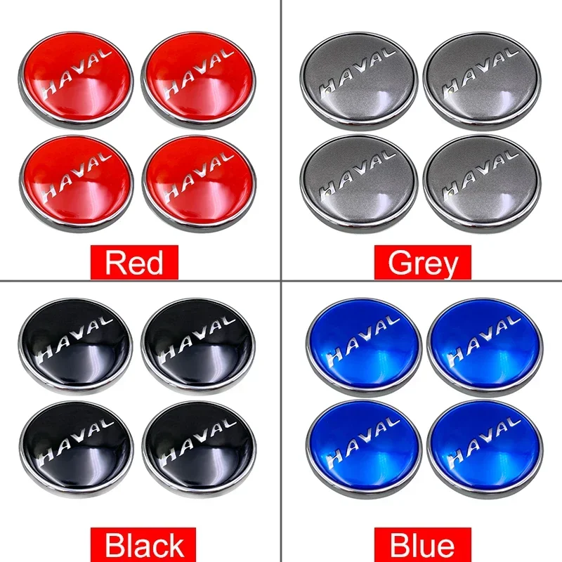 For Haval F7 F7X Jolion H6 3th gen 3rd 2019 2020 2021 2022 4pcs Car Wheel Hub Caps Center Cover Decoration Badg Logo Accessories