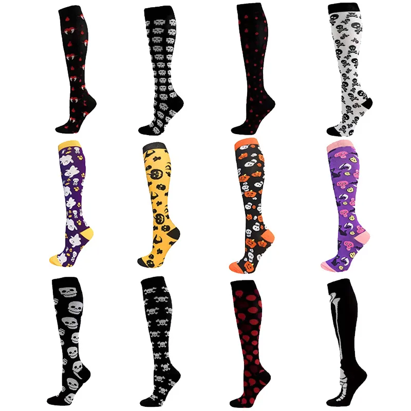 2023 Halloween Costume for Men New Funny Gift Men's Sports Elastic Stockings Women's Christmas Festival Party Gifts Calf Socks