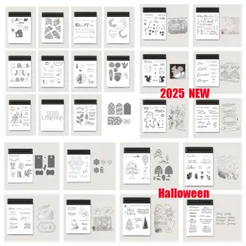 Vánoční série Sněhová vločka Kovové vyřezávací šablony a razítka Scrapbooking Deník Dekorace pro DIY Blahopřání Ručně vyráběné 2025 Novinka 10 nejlepší prodej razítka a matrice - №4