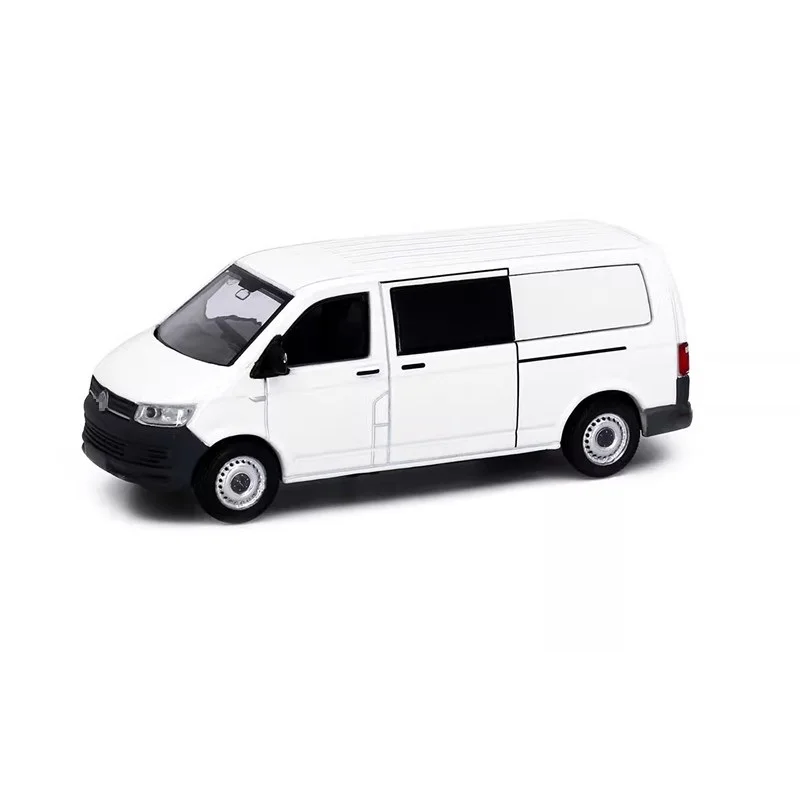 Tiny 1:64 T6 Transporter Van White Alloy Simulation Model Car