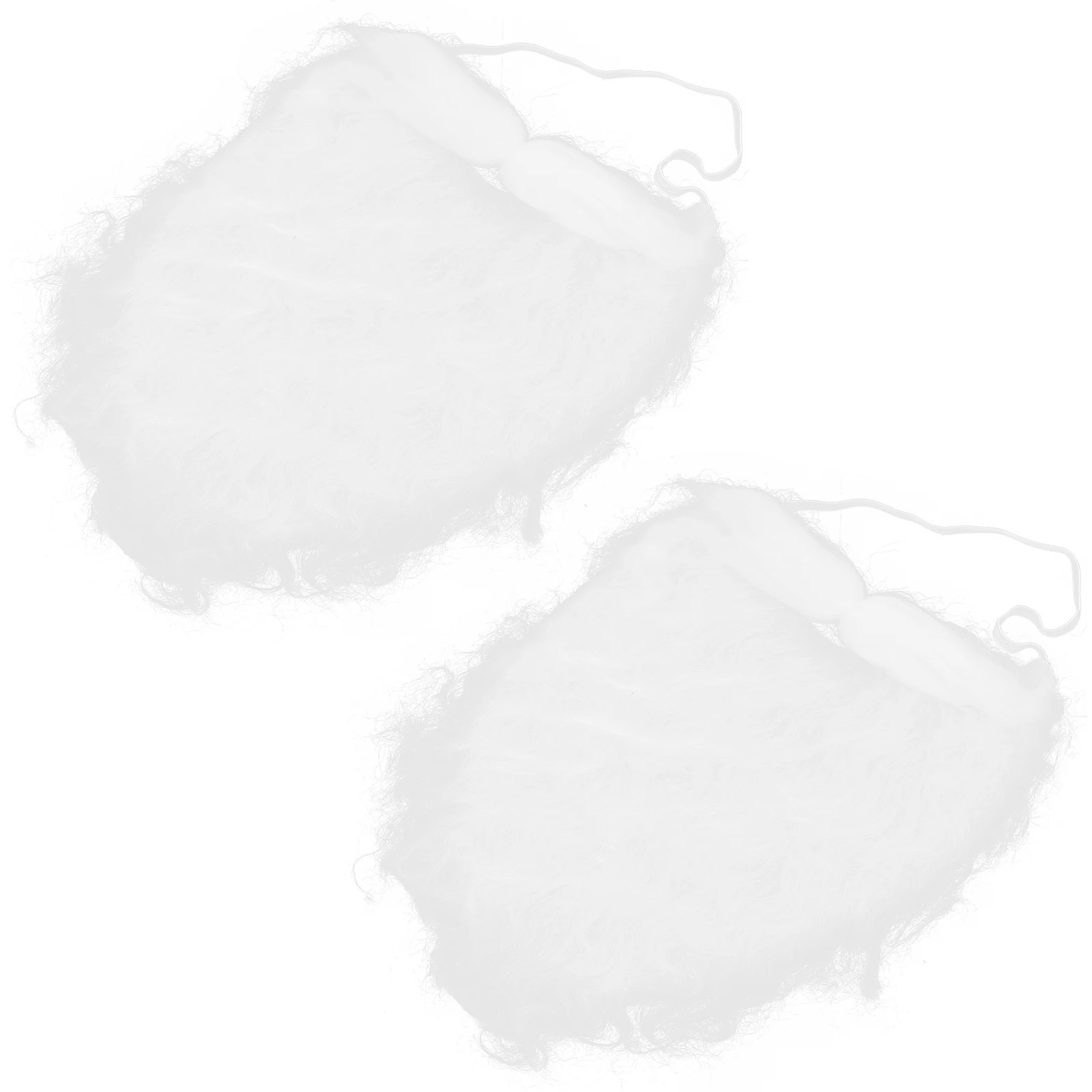 

10 Pcs Santa Faux Beard Performance Props Lightweight Christmas Party Cosplay Birthday Carnival Polyester Beards