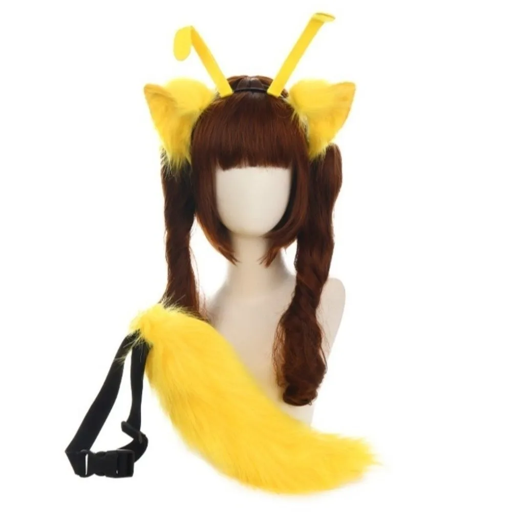 1 Pcs/set Handmade Kitten Ear Hair Hoop Pointed Ear Plush Furry Cat Ears Headband Soft Headdress Halloween Headbands Party