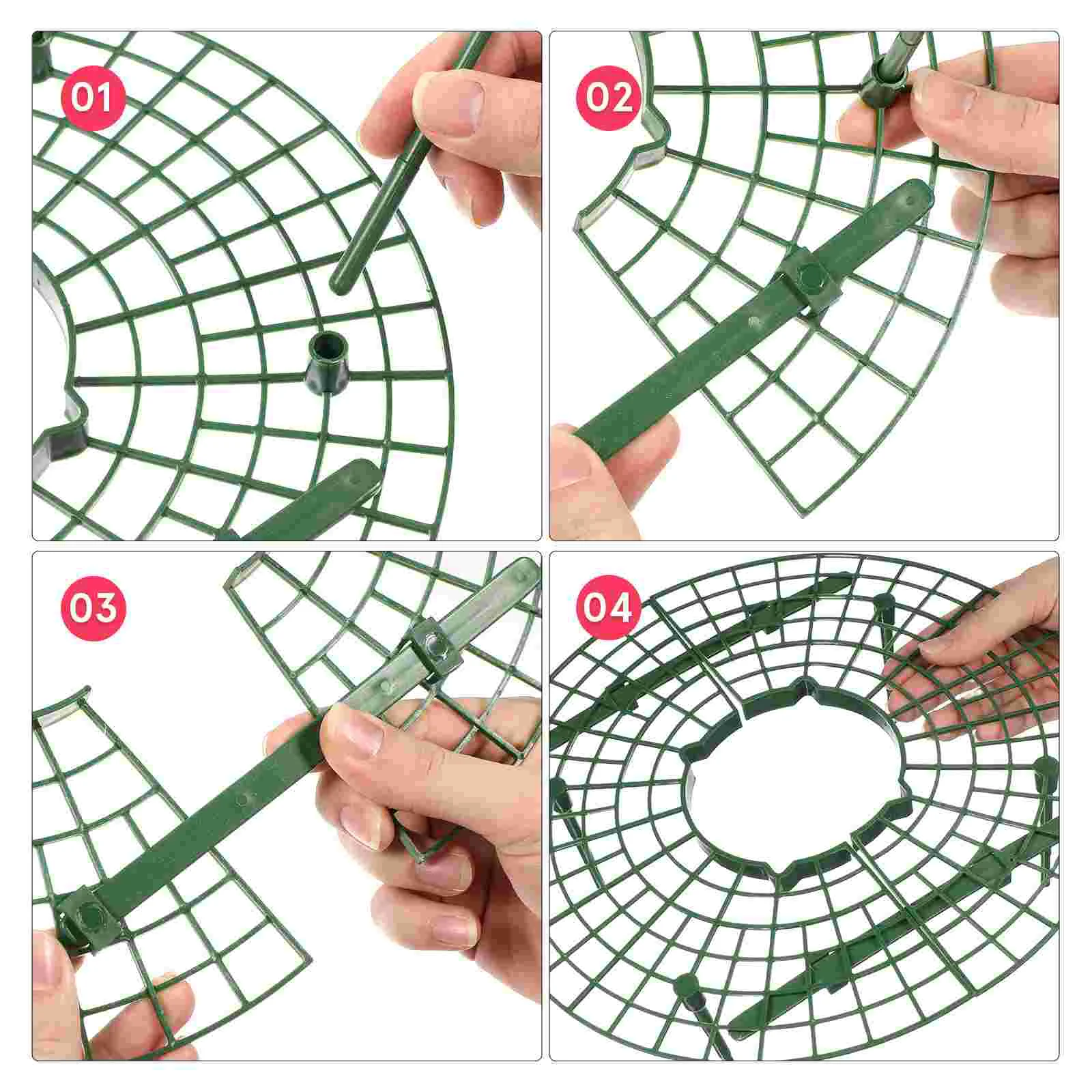 6 Pcs Strawberry Support Holder Plastic Plant Growing Stands Easy Insertion Stakes Cuttable Lifts Strawberries Flower Pot