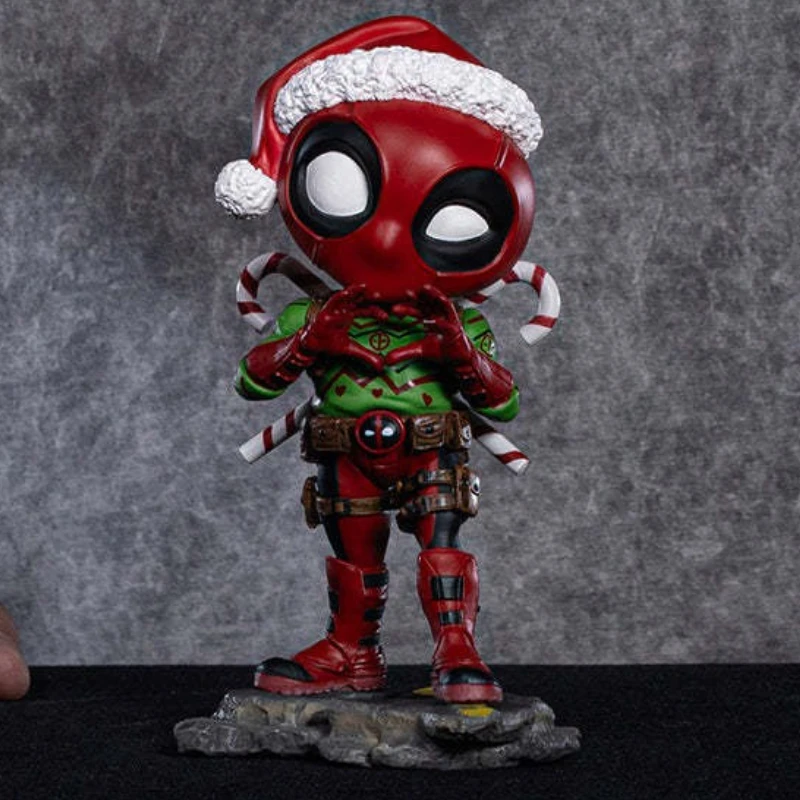 

Christmas Special Deadpool Avengers Iron Man Mk85 Captain America Action Figure Iron Spider Man Wolverine Figurine Ornament Gift