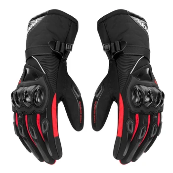 Luvas da motocicleta dos homens inverno à prova de vento quente moto luvas protetoras à prova dwaterproof água moto motocross tela toque luvas equitação