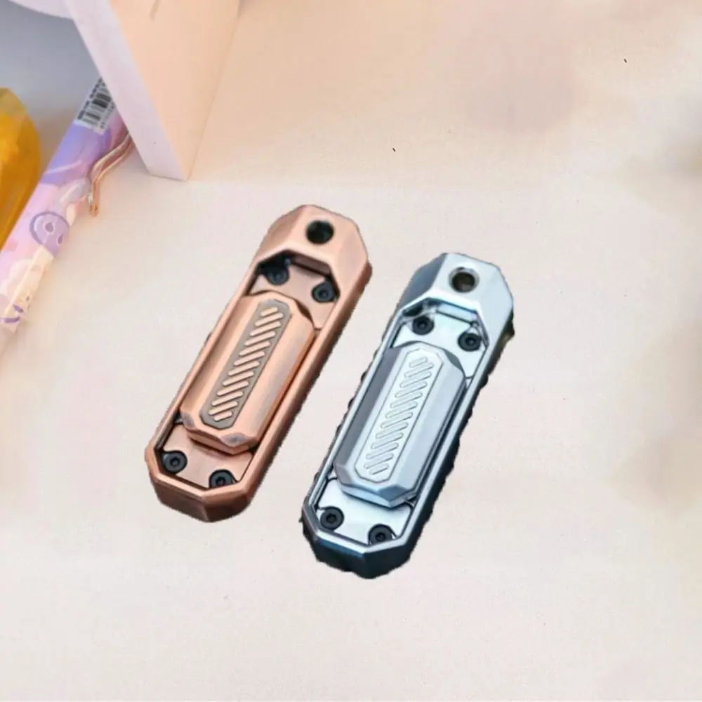 Fingertip Toys Push Slider Fidget Spinner Fidget Alloy Finger Toy 2 in 1 Metal Hand Spinner Office Desk Toys