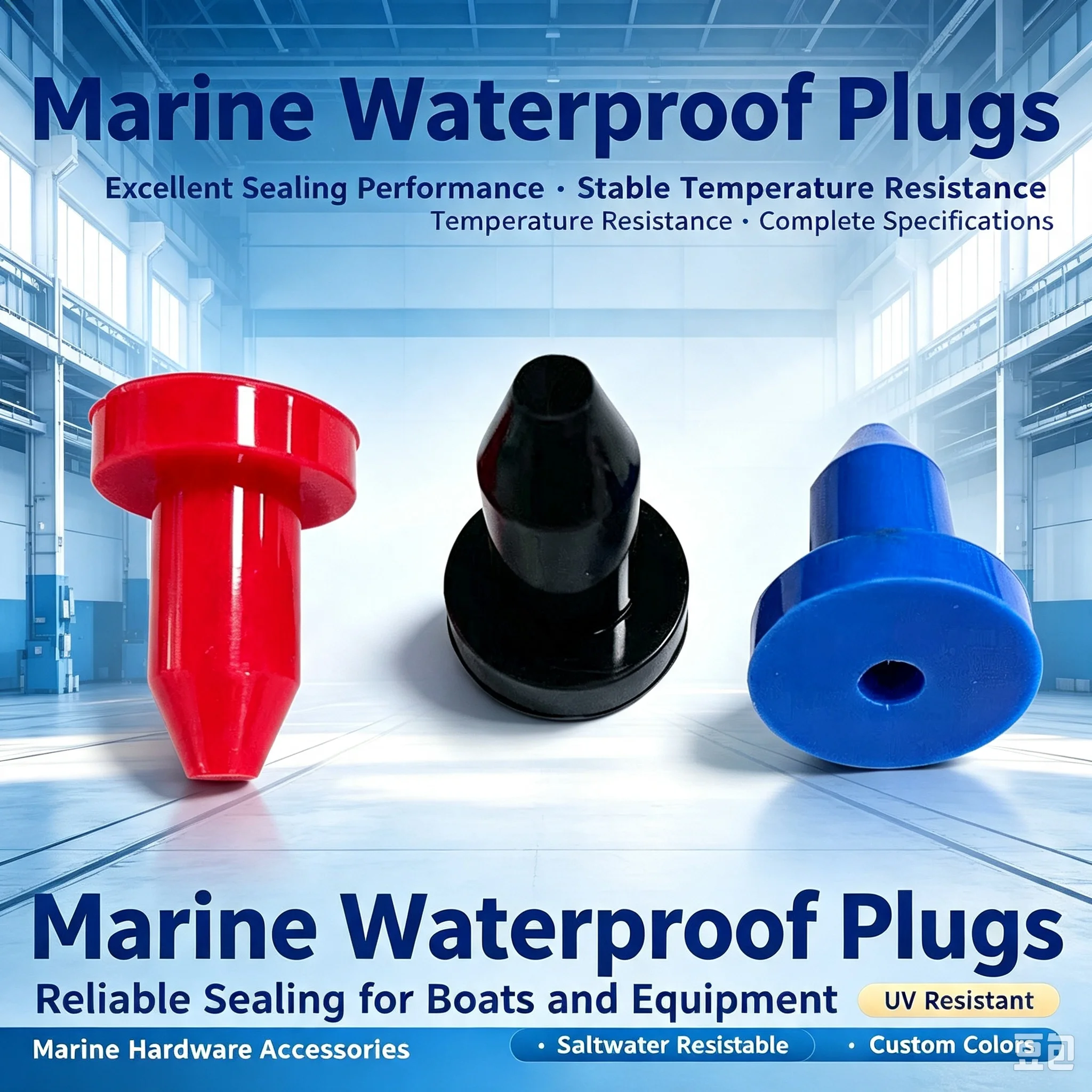 Spot canoe kayak drainage rubber plug push-in leather plug assault boat waterproof silicone plug oil-resistant seal