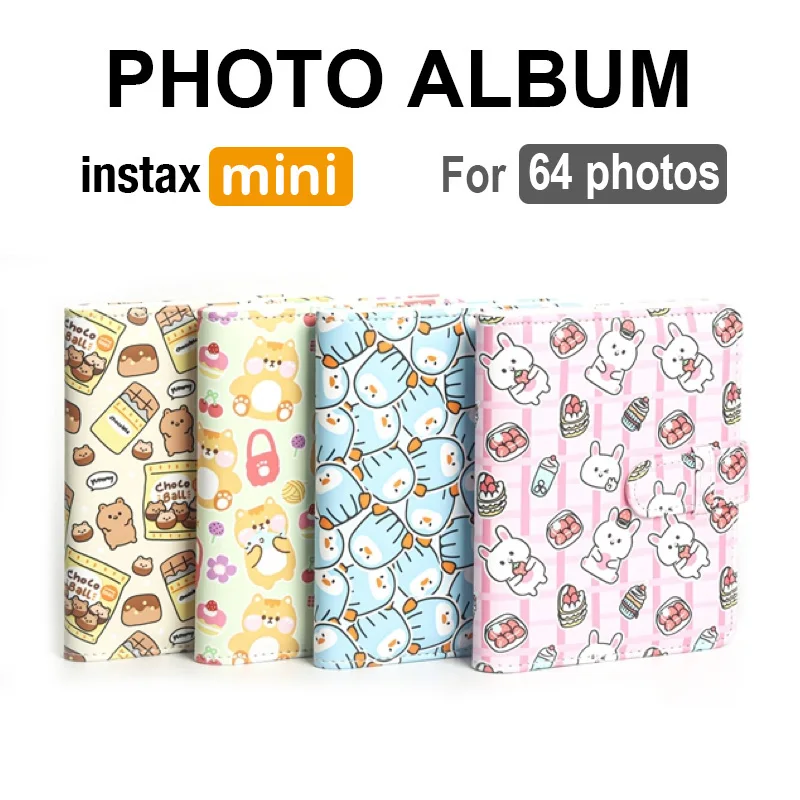 

Photo Album with 64 Pockets for Instax Mini Film CAC02