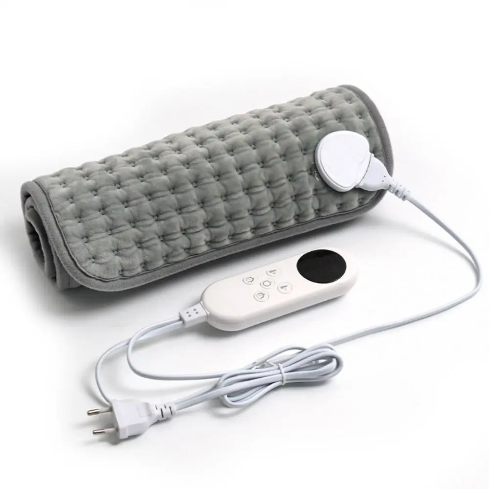 New Soft Plush Electric Blanket 30*60CM UK Plug Electric Heating Pad Digital Control Multifunctional Massage Cushion Home Use
