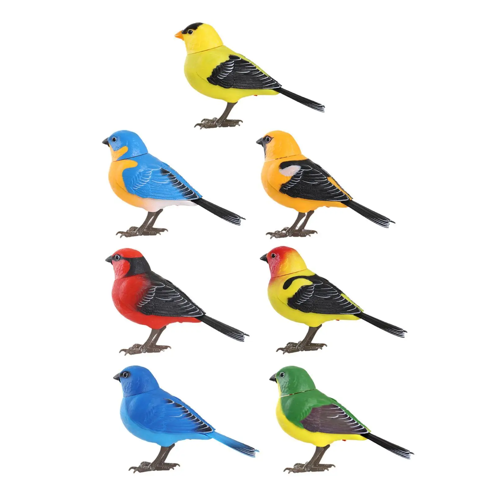 Juguete electrónico para pájaros, periquito, jaula para loros, juguete interactivo, estatuilla, sonido de juguete