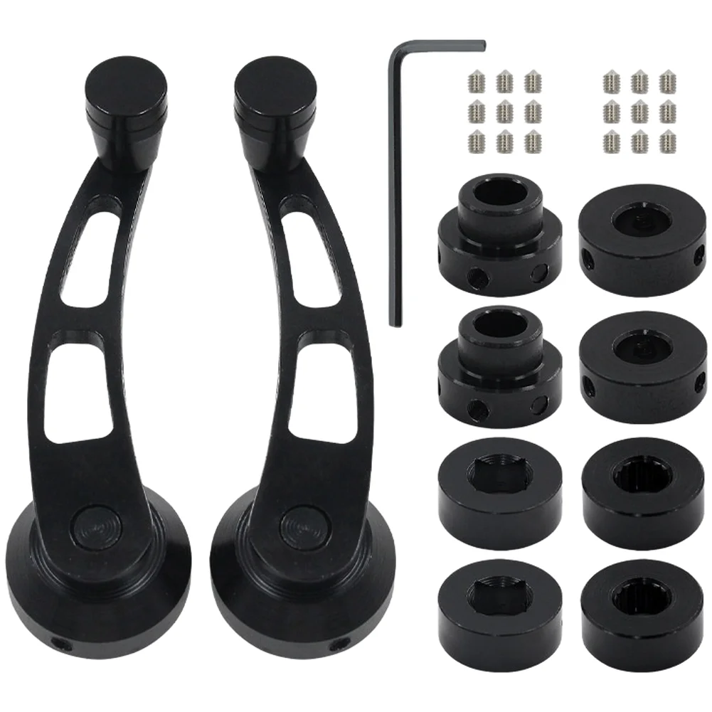 Billet Aluminum Window Crank Car Interior Replacement Anodized Finish Three Adapters Included Multi-fit Compatibility