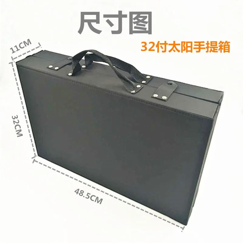 PVC transparent cover glasses storage box, portable 32 pairs of sunglasses suitcase, street stall glasses display box