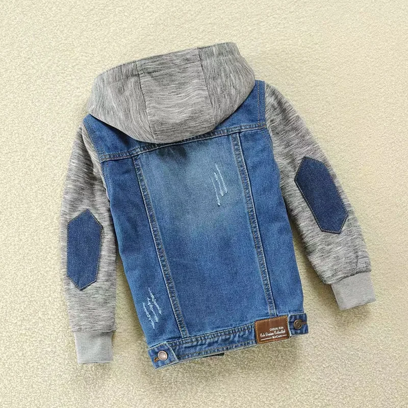 Children\'s Clothing Teenage Boys Jacket Teenage Sports Denim Jacket Spring and Autumn Fashion Boy Clothing Jacket Kids