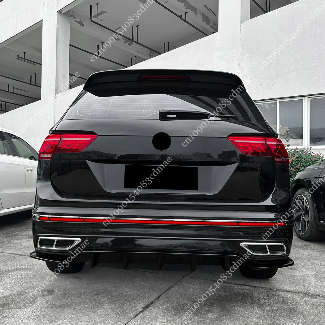 ماكستون نمط المصد الخلفي الناشر الشفاه المفسد لشركة فولكس فاجن تيجوان MK2 R-Line تجميل 2020-2023 النسخة الأوروبية الفاصل طقم الجسم