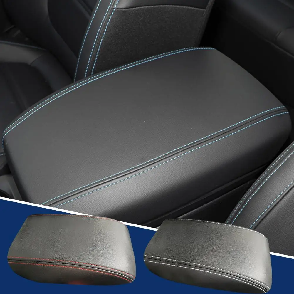 

PU Leather Car Armrest Cover Trim Center Console Latch Lid Protector Cap Interior Car Accessories For Ford Ranger 2023 2024 A3C9