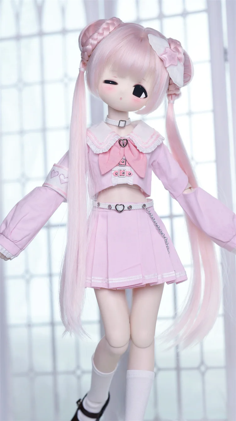 MSD MDD 1/4 BJD Doll Clothes BJD Accessories Pink Blue Black Skirt Top Outfit Sweet Doll Dress Up Gift Diy Clothes